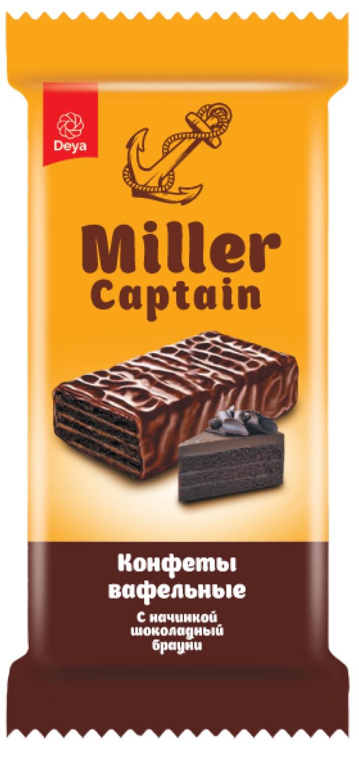 ვაფლი შოკოლადით "CAPTAIN MILLER"   ბრაუნის შიგთავსით 3 კგ