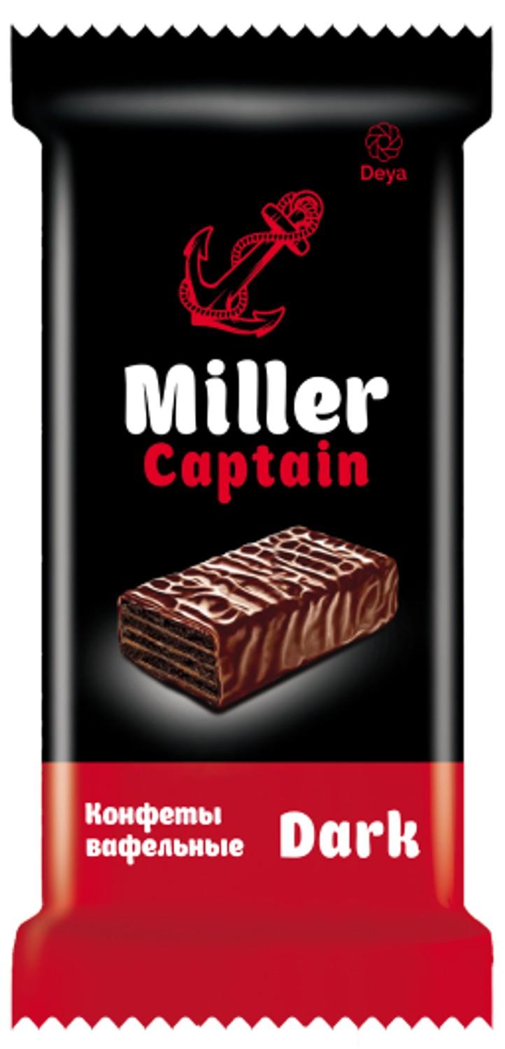ვაფლი შოკოლადით "CAPTAIN MILLER" მუქი შოკოლადი 3 კგ