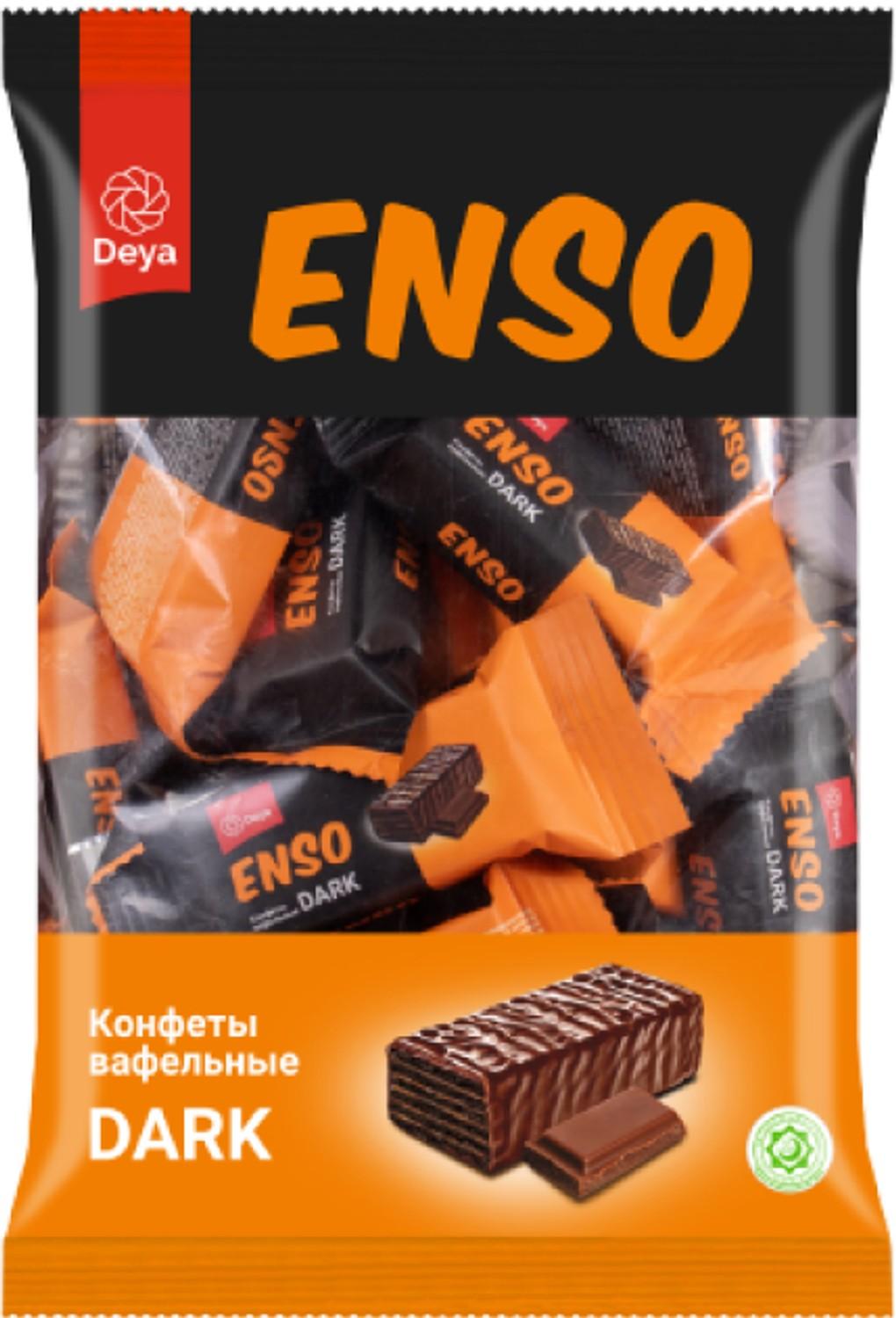 ვაფლი შოკოლადით "ENSO" მუქი შოკოლადის გემოთი 4ც x 900 გრ/ყ